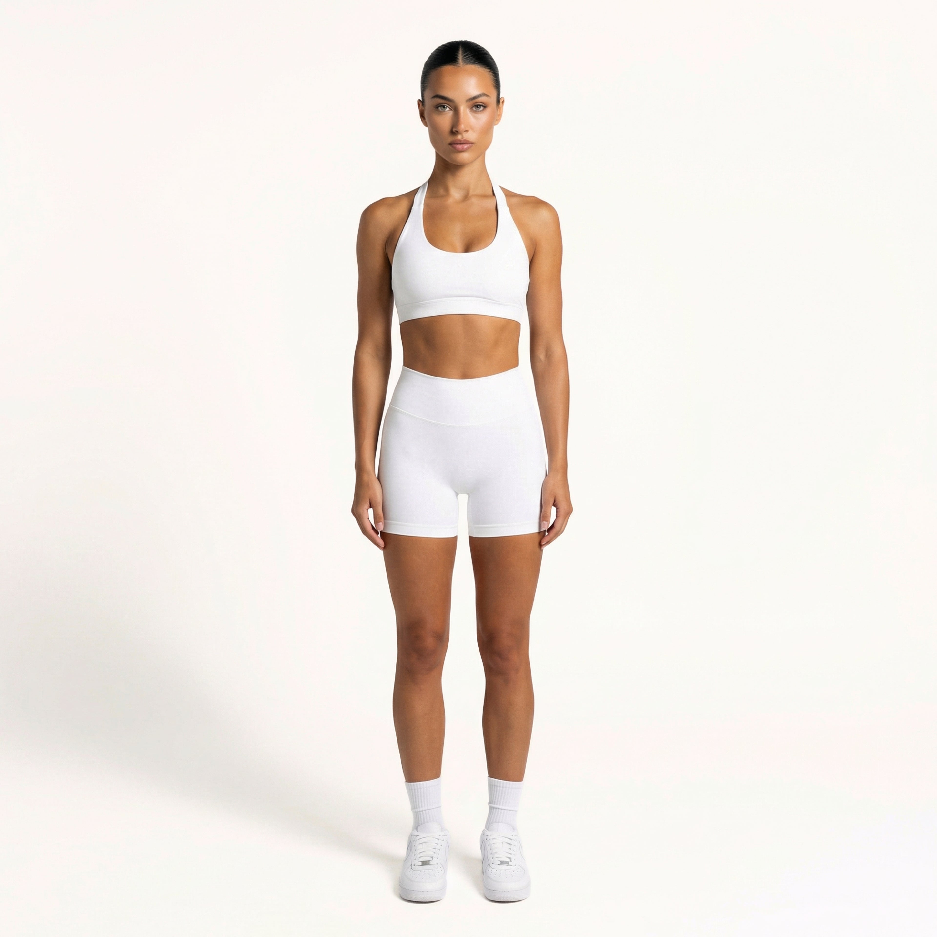 Move 01 Halter Bra - White