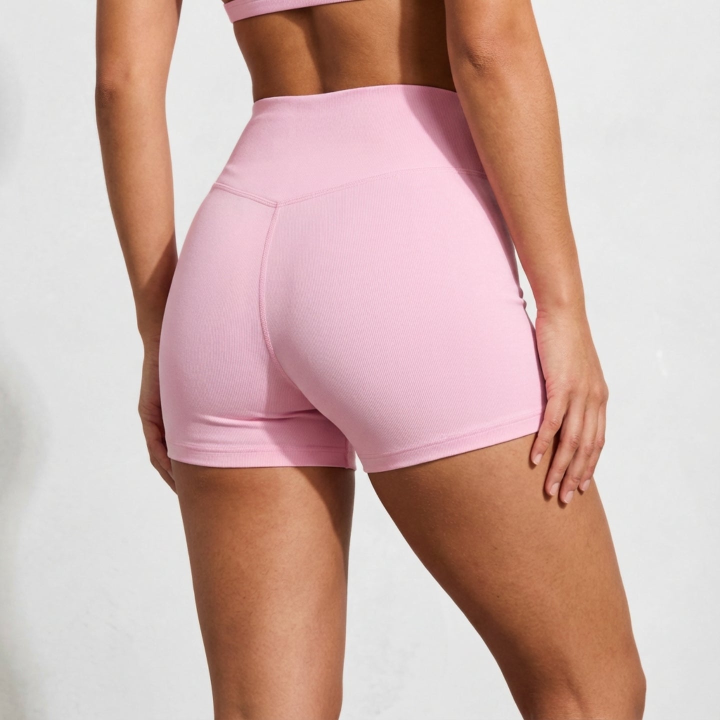 Sculpt 01 Crop Shorts - Pink