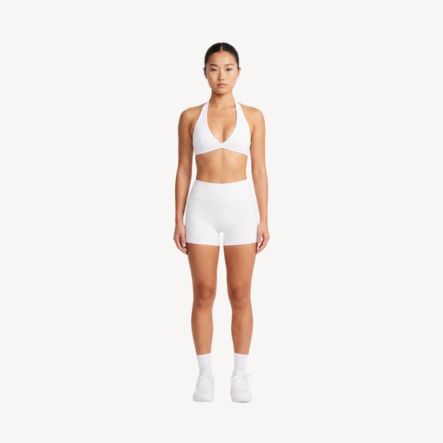 Sculpt 01 Crop Shorts - White