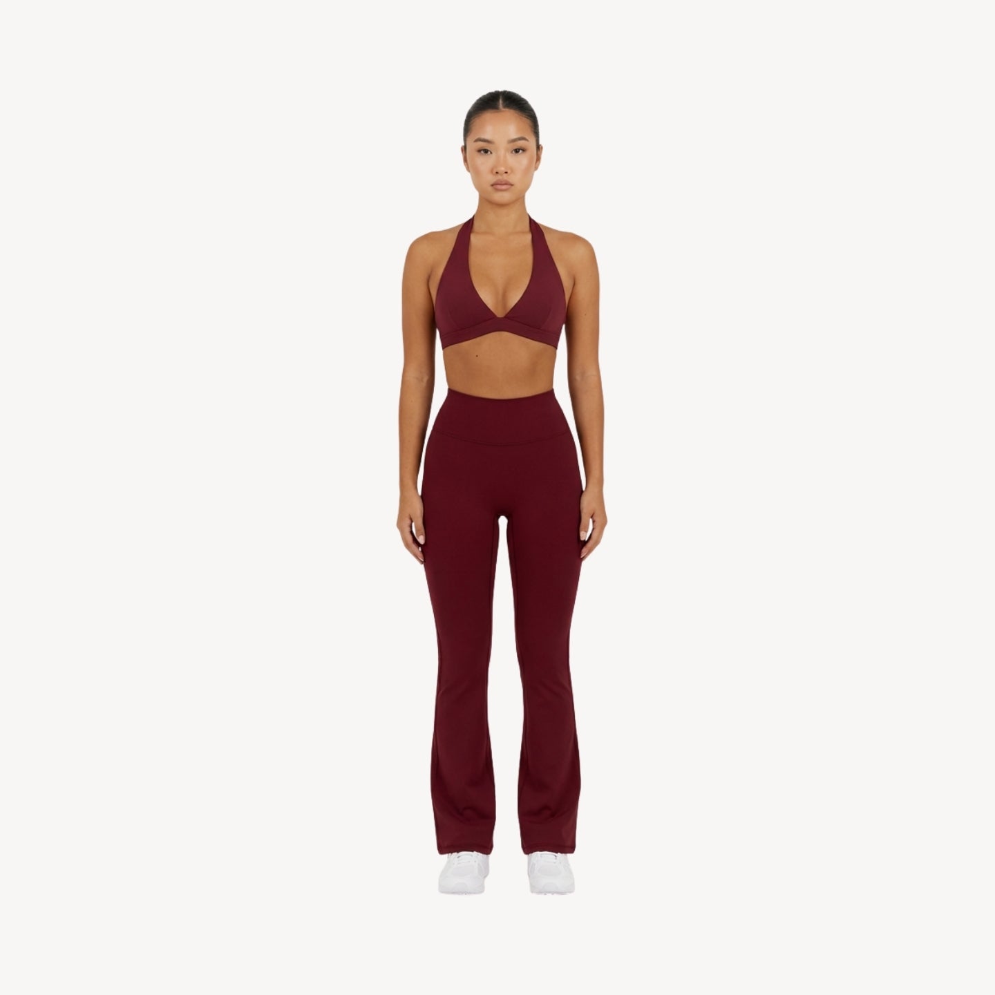 Sculpt 01 Flared Leggings - Maroon