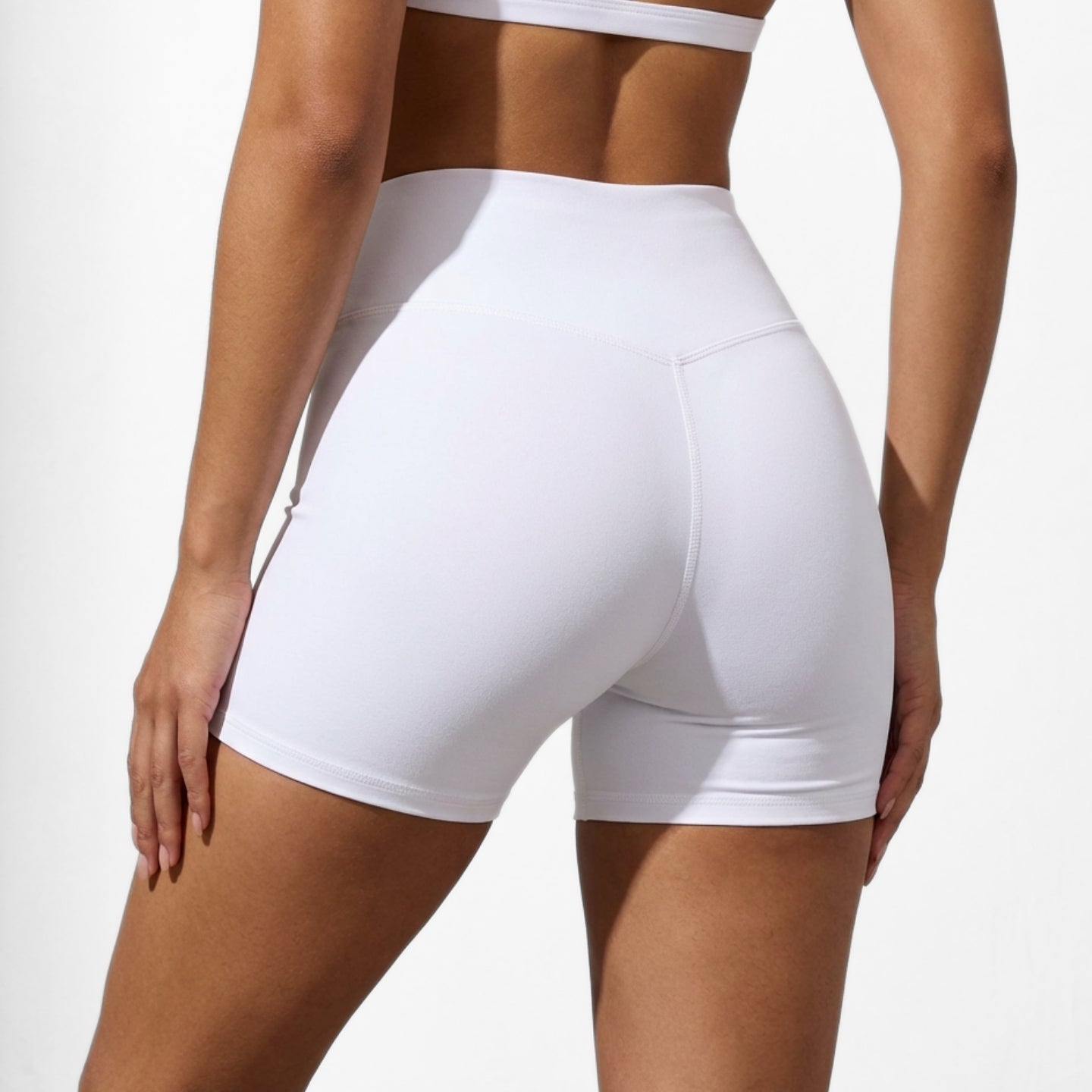Sculpt 01 Crop Shorts - White