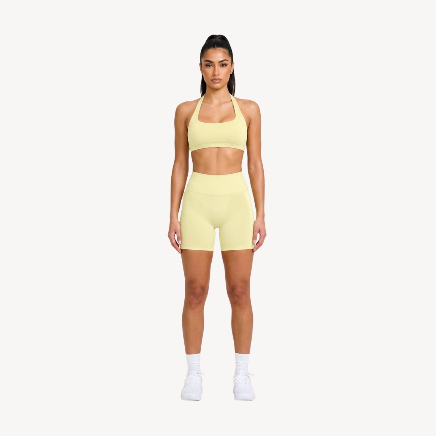 Core 01 Halter Bra - Pastel Yellow