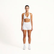 Sculpt 01 Halter Bra - White