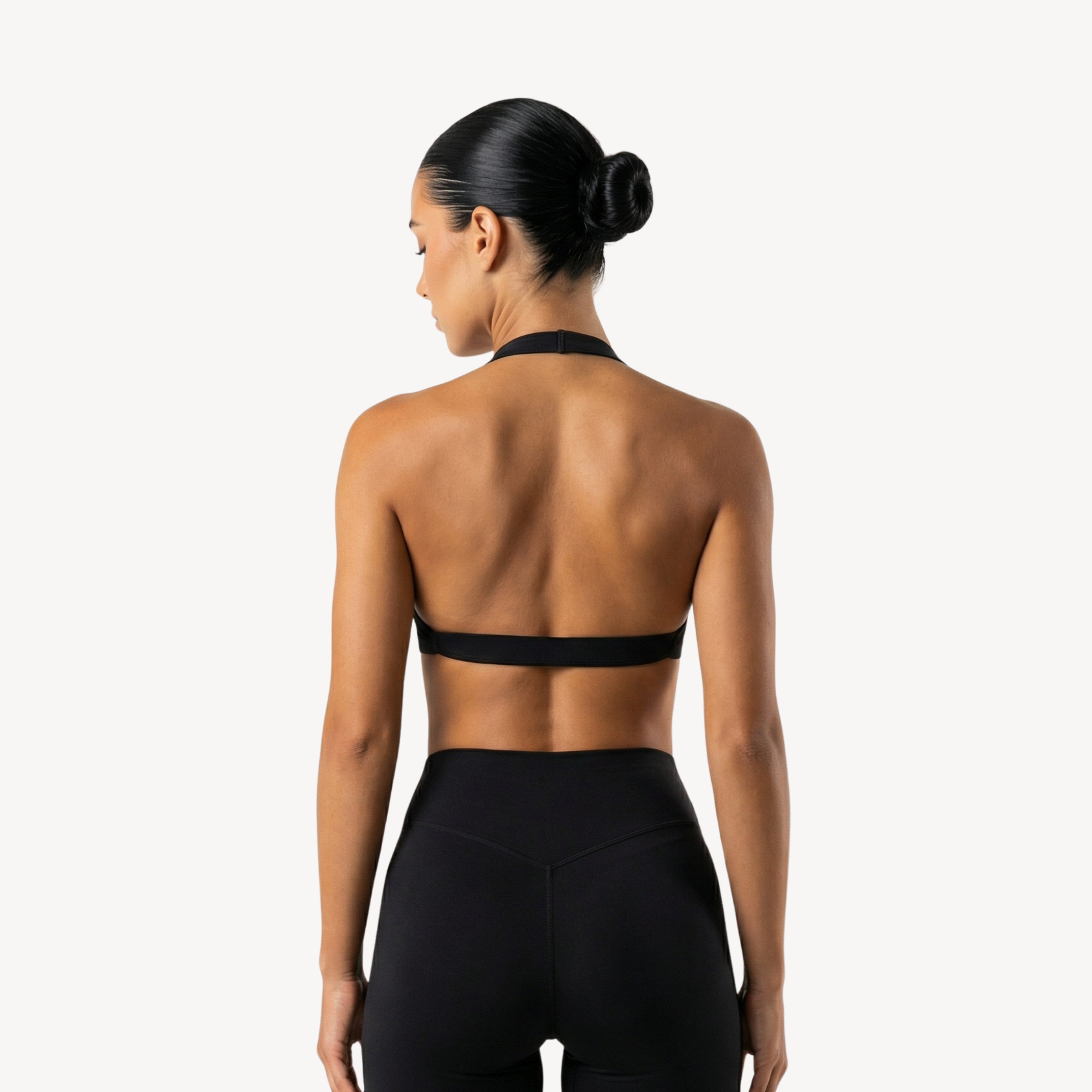 Sculpt 01 Halter Bra - Black