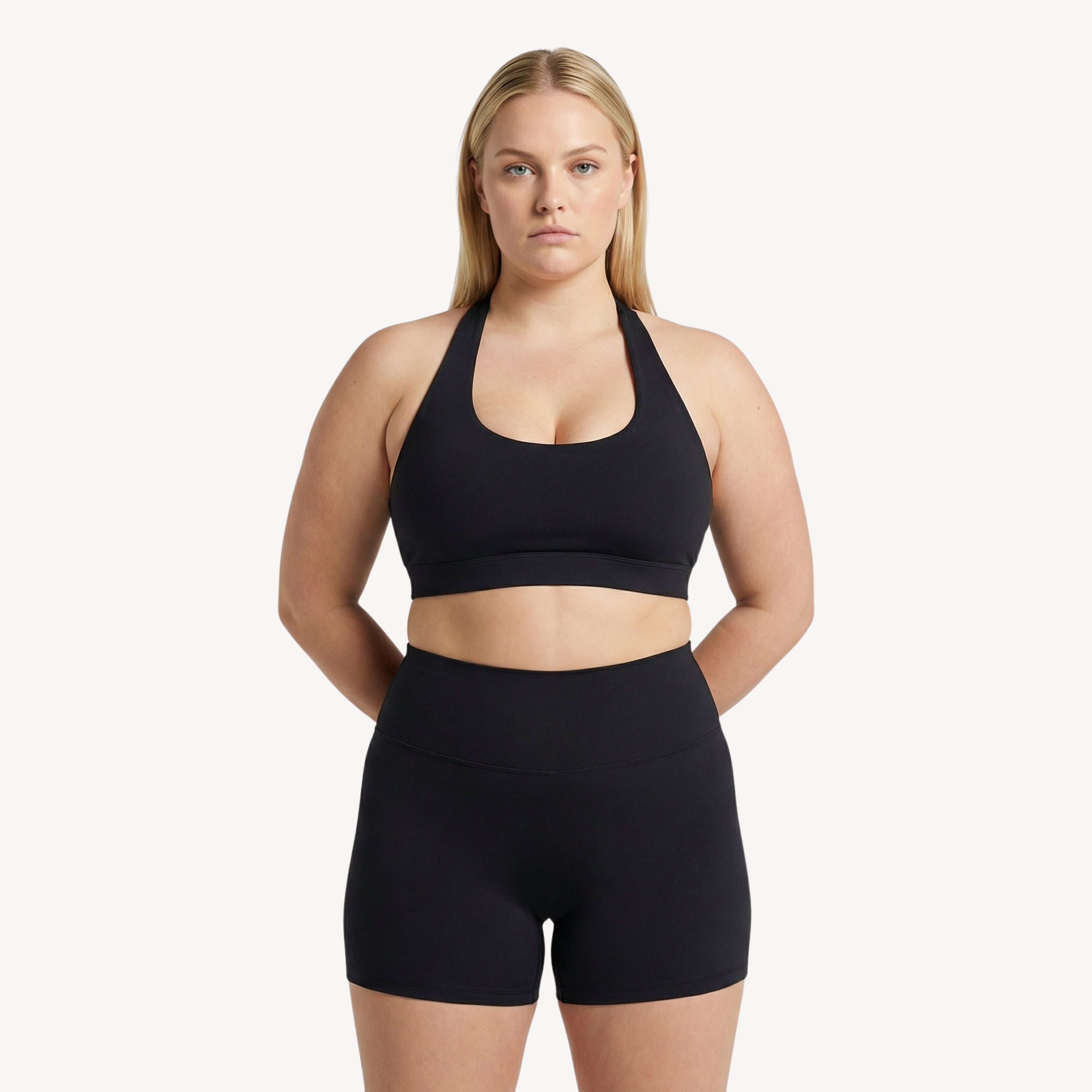 Move 01 Halter Bra - Black