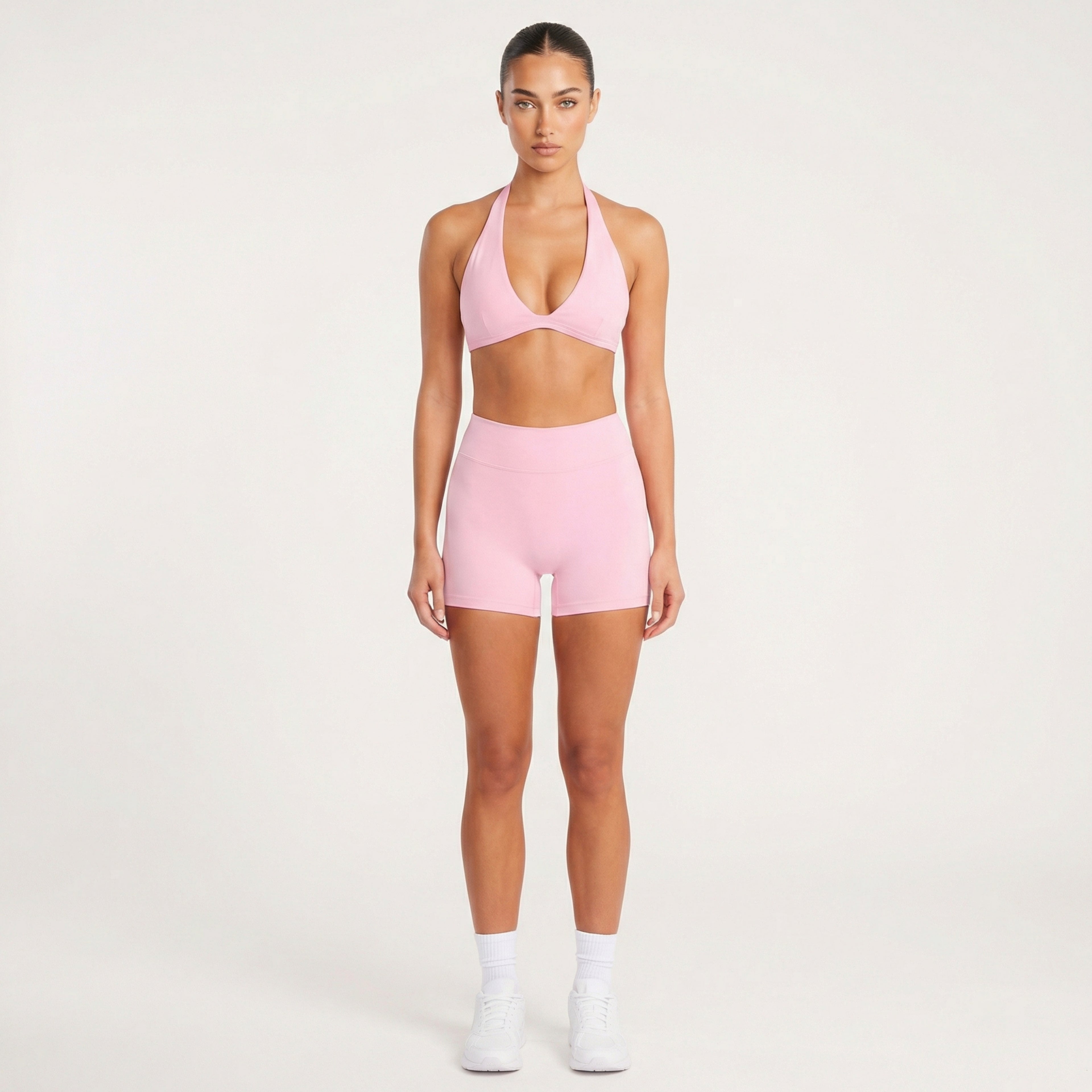 Sculpt 01 Crop Shorts - Pink