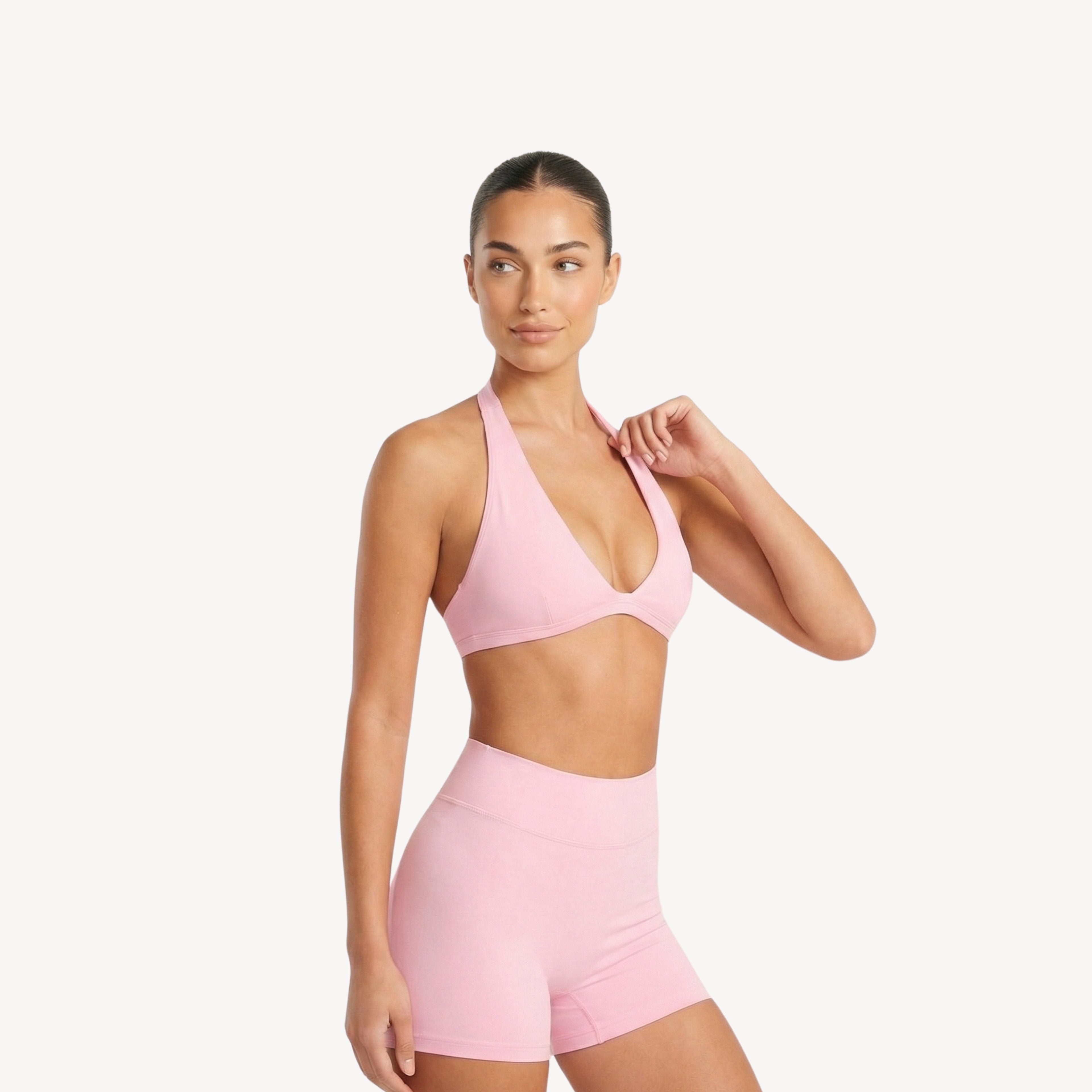 Sculpt 01 Halter Bra - Pink