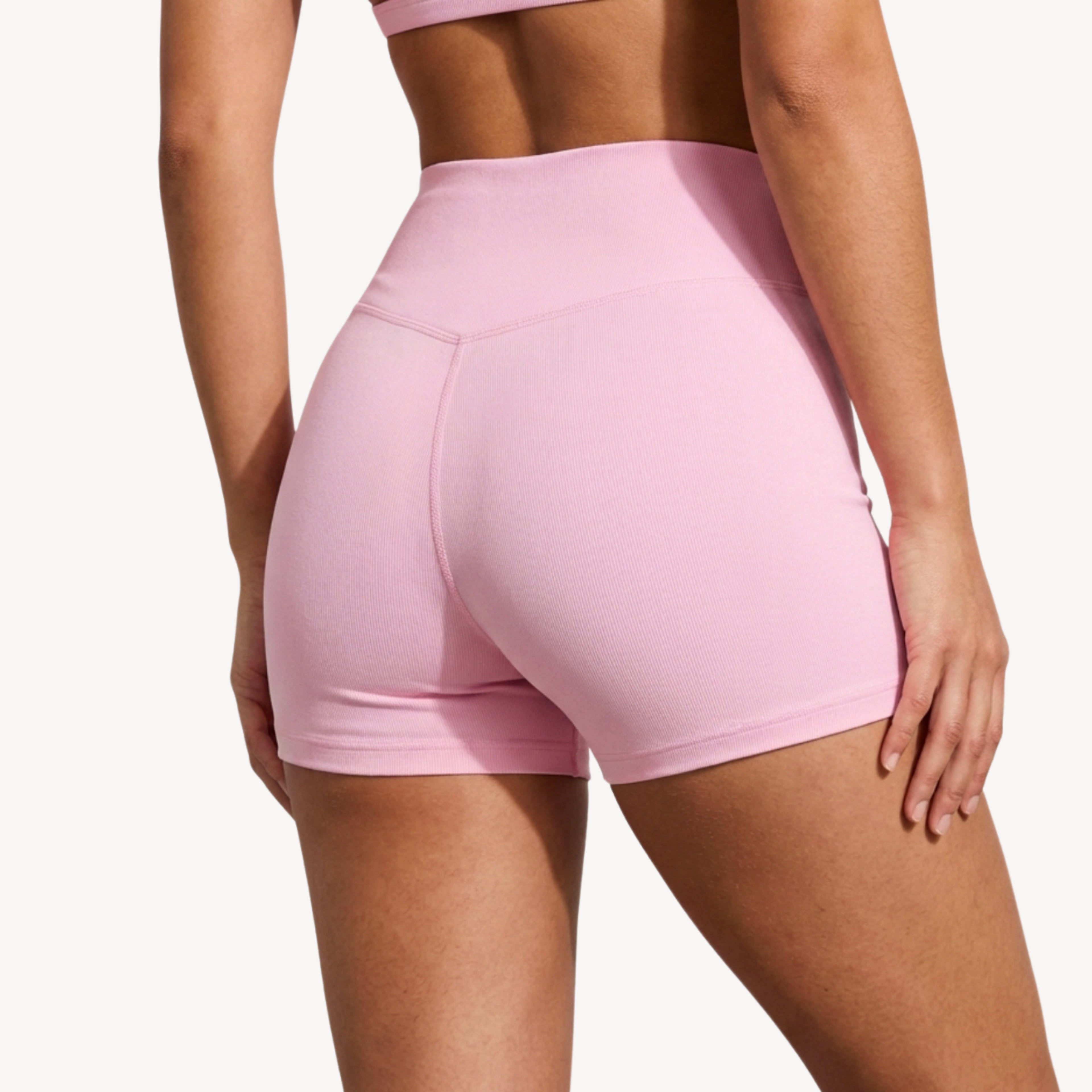 Sculpt 01 Crop Shorts - Pink