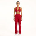 Sculpt 01 Flared Leggings - Red