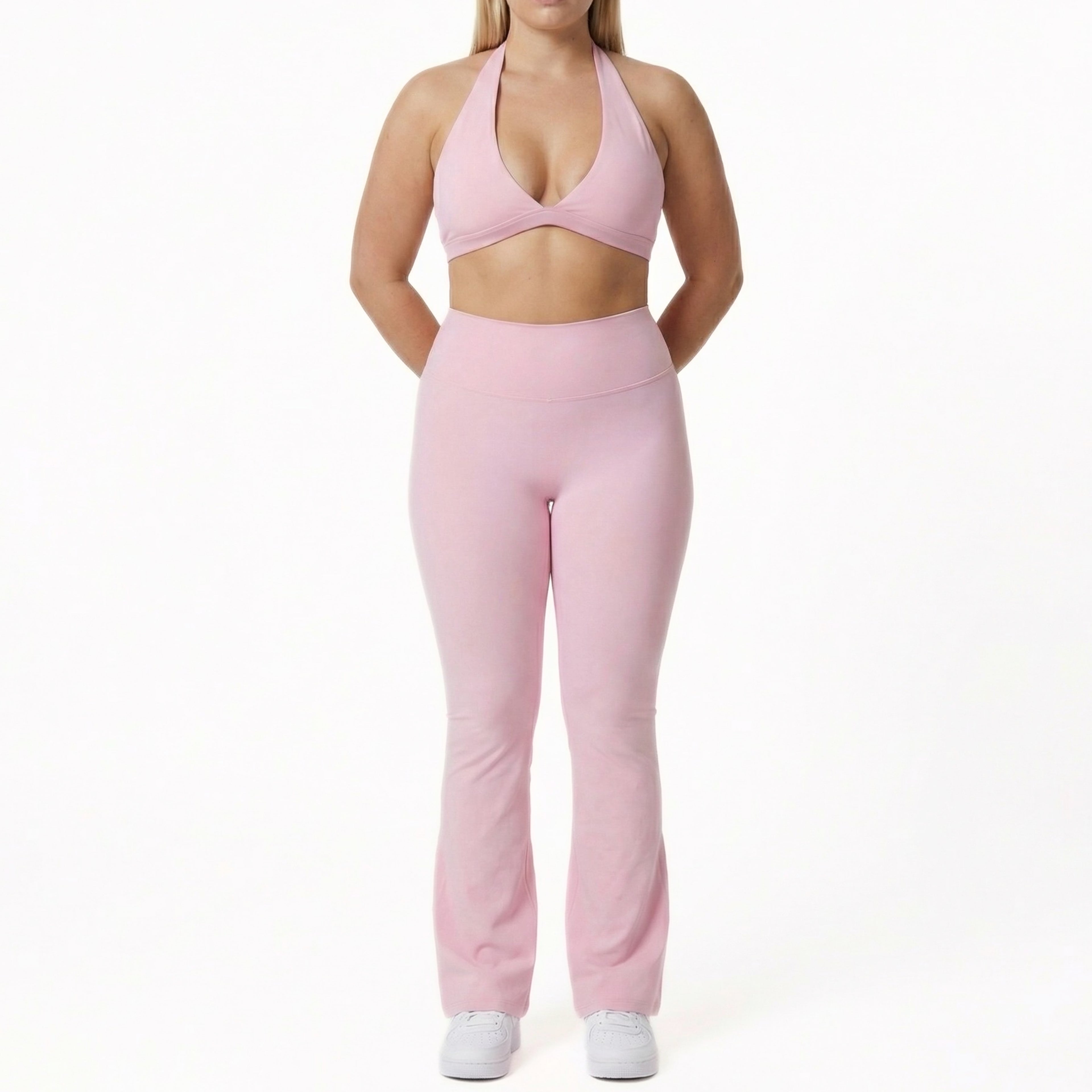 Sculpt 01 Flared Leggings - Pink