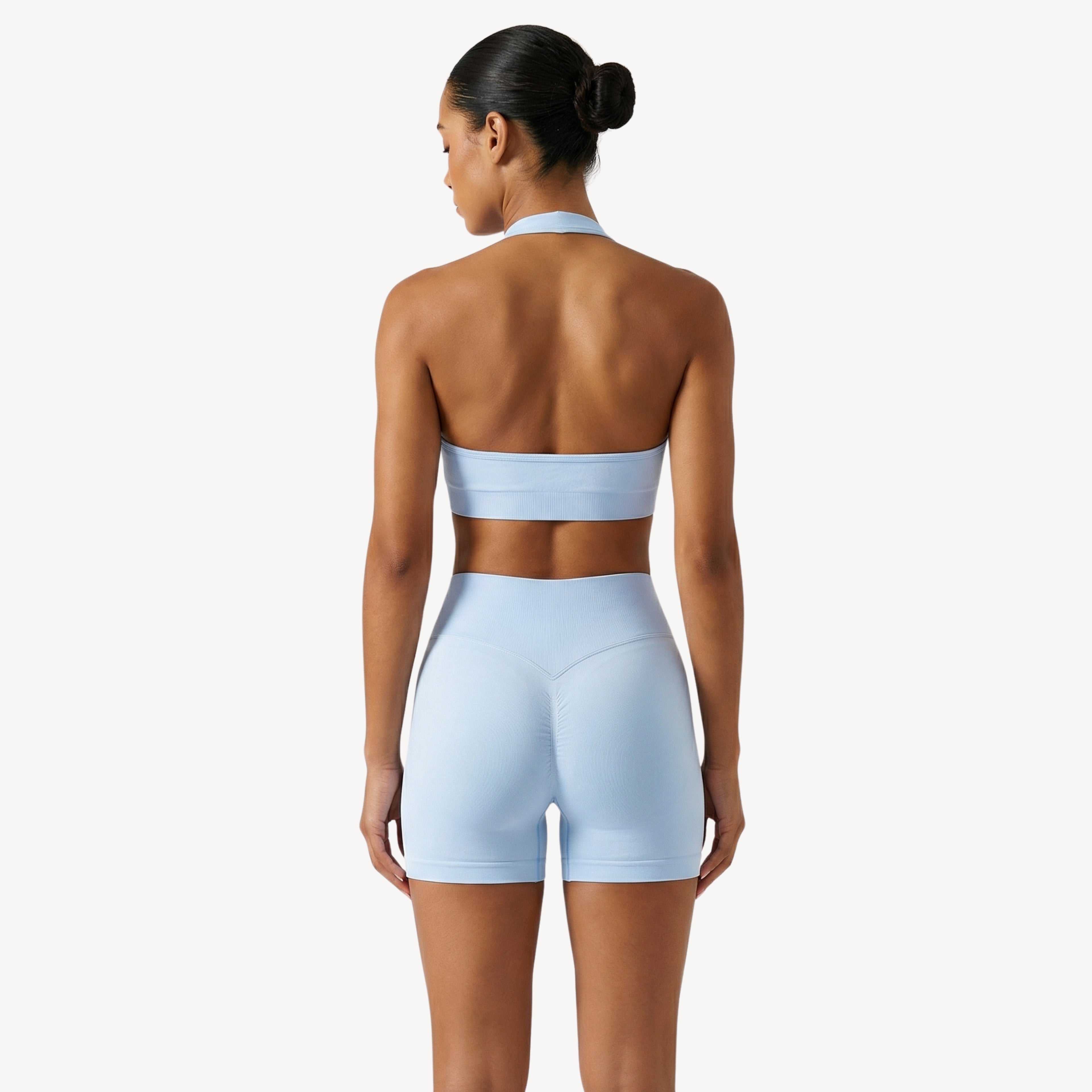 Move 01 Halter Bra - Light Blue